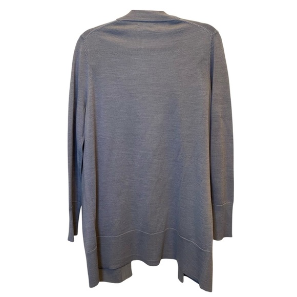 Nordstrom Merino wool blend Grey Cardigan - M - Picture 3 of 6